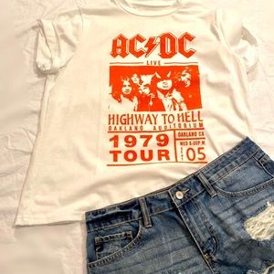 AC/DC Retro Styled 1979 Tour T-shirt